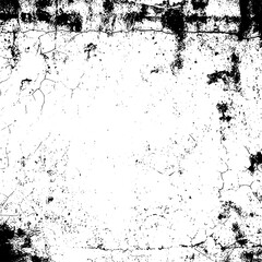 Rustic grunge texture with grain and stains. Abstract noise background. PNG graphic illustration with transparent background.
