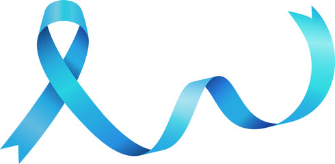 Blue wave ribbon with strip waves template