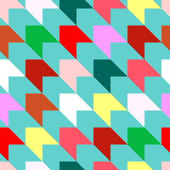 Vector - pied-de-poule seamless pattern, colored template.