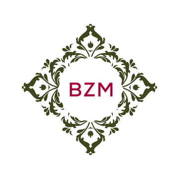 BZM Logo design vector template. 