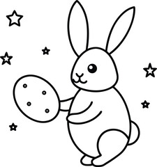 vector illustration of a rabbit