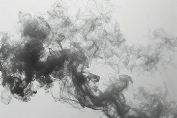 Obraz premium Smoke on white background, White smoke on white background