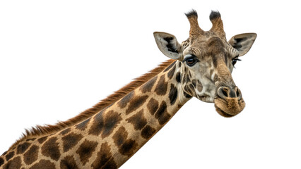 Giraffe, isolated transparent background