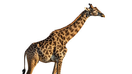 Obraz premium Giraffe, isolated transparent background