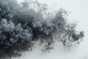 Smoke on white background, White smoke on white background