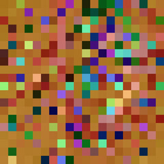 Colorful abstract mosaic background. Pixel effect. Camo and camouflage.