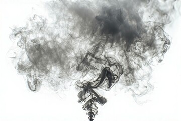 Smoke on white background, White smoke on white background