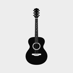 Fototapeta premium acoustic guitar isolated on white