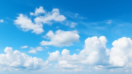 Obraz premium Blue sky with white clouds