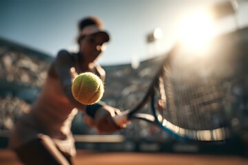 Female Tennis Player Forehand Grand Slam