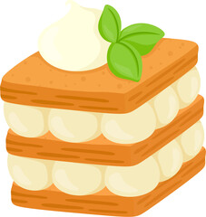 illustration millefeuille