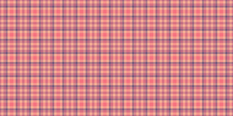 Naklejka premium Blanket textile seamless tartan, multi vector texture background. Warmth check fabric pattern plaid in red and orange colors.