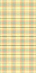 Pastel textile background fabric, gorgeous tartan check pattern. Painting texture seamless vector plaid in amber and pastel colors.
