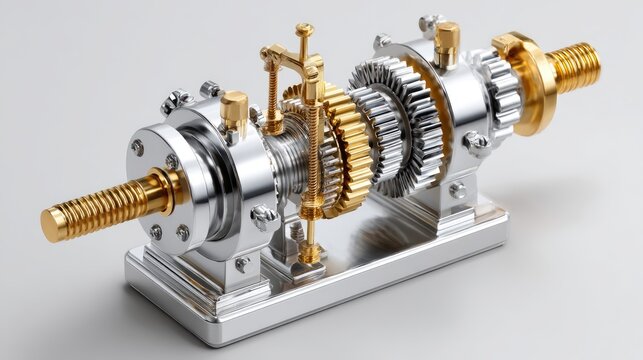 Miniature mechanical gears mechanism
