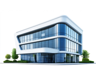 modern office buildings