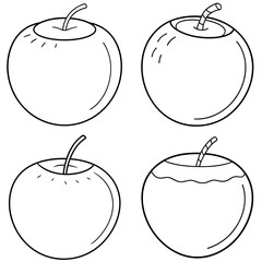 Obraz premium Coconut Icon – Tropical Fruit Line Art, Outline Vector Illustration