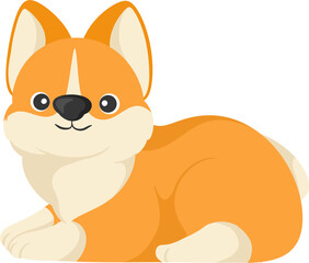 illustration corgi