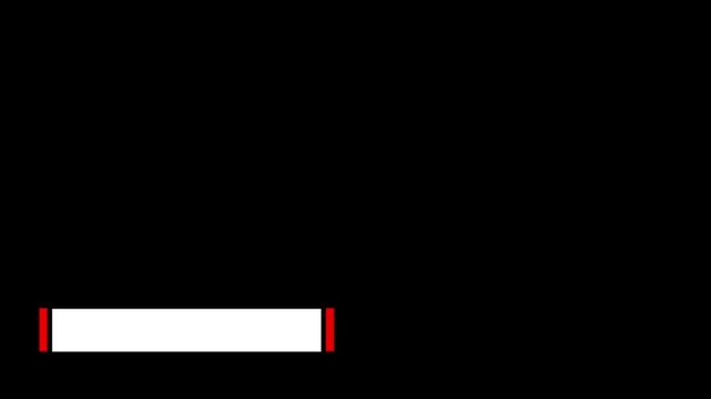 Lower third white line animation title. Lower thirds motion graphic elements with removal black screen background. For your video component.