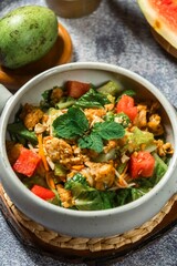 Watermelon Salad in a bowl