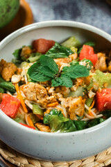 Watermelon Salad in a bowl