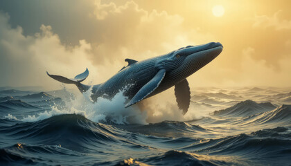 dolphin jumping out of the sea