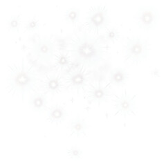 Obraz premium Glowing Light Sparks Abstract White Sparkle Effect