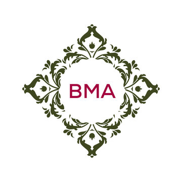 BMA letter logo design 