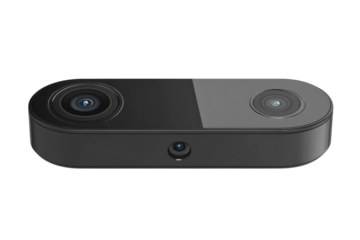 Immersive 3D camera capturing stunning depth and detail for virtual tours and augmented on transparent background