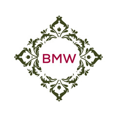 BMW letter logo design 