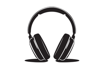 Sleek black over ear headphones with a minimalist design