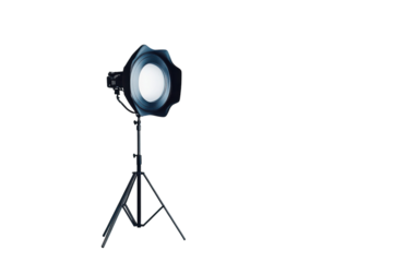 Guiding inspiration Illuminate creativity with the soft glow of studio lighting equipment on transparent background