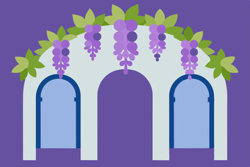 ivy covered castle summer flowers