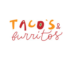 Hand drawn taco illustration created in Adobe Illustrator. Detailed vector design featuring a traditional Mexican taco with lettuce, cheese, meat, and tortilla shell. Perfect for restaurant branding, 
