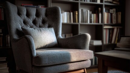 Psychologist chair in cozy office