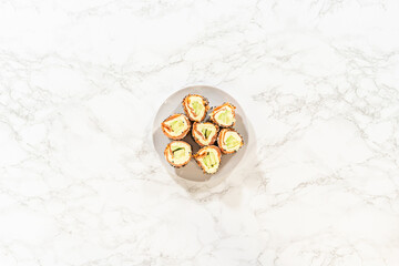 Smoked Salmon Jumbo Cream Cheese Rolls From Assembly to Plating