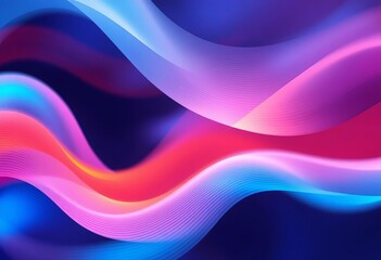 Obraz premium Abstract mesh wave blur, sleek modern design for digital media, visual, gradient