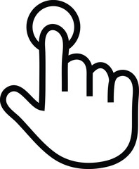 abestract new hand click design.