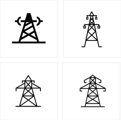 Transmission tower icons