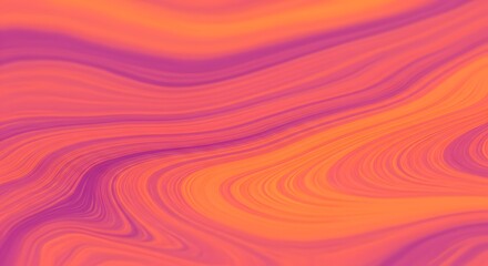 Abstract Swirling Liquid Marble Texture Background Vibrant Orange and Pink Hues