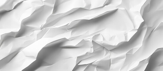 Abstract crumpled white paper texture