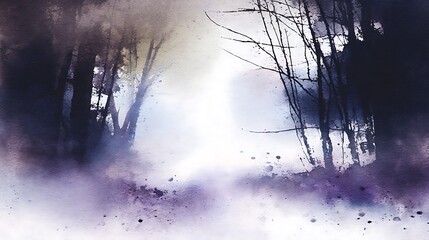 Obraz premium Misty forest path (1)