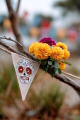 Feast of Dia de los Muertos, attributes and traditions. 