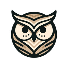Stylized owl illustration with intricate patterns, suitable for nature-themed designs