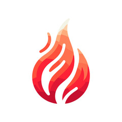 Abstract flame design showcasing vibrant colors, symbolizing heat and energy, suitable for backgrounds