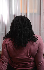 micro twists protective style on 4c afro hair,frizzy mini twists on curly hair, long micro twists...
