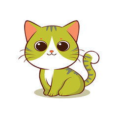 anime cartoon characters cute cats in spring pictures, happy cute, art, animals, kittens, pets, graphics, cats