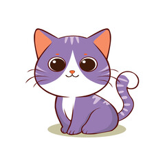 anime cartoon characters cute cats in spring pictures, happy cute, art, animals, kittens, pets, graphics, cats