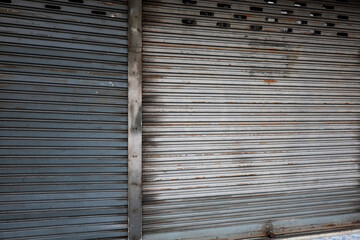 Surface of steel doors in Thailand.