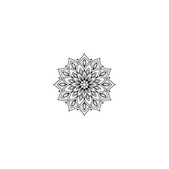 Circular pattern in the form of a mandala. Henna tatoo mandala. Mehndi style. Decorative pattern in oriental style. Coloring book page.