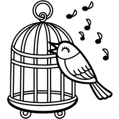 bird in cage